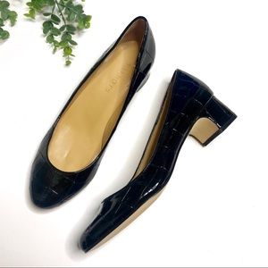 Talbot's | Black Patent Leather Block Heels